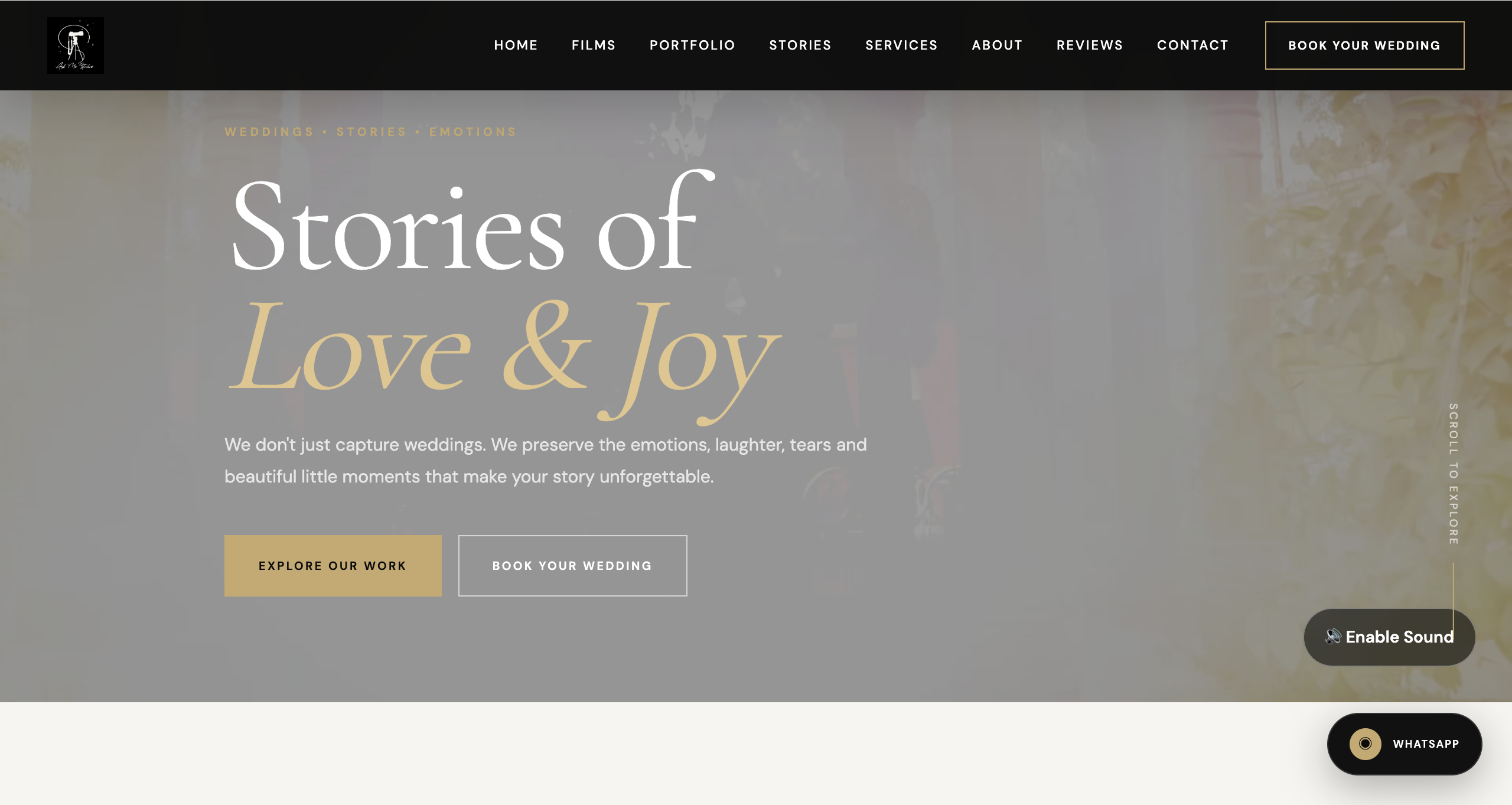 Ask Me Studio website homepage